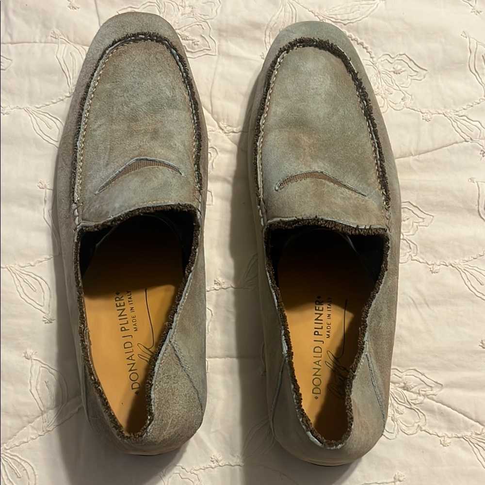 Donald J. Pliner Men's Gray Loafers